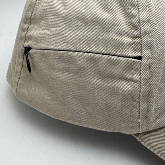 Your Breed Collie Tan Khaki Brown Adjustable Strap Back  Hat Treat Zipper GR46 - Picture 3 of 5